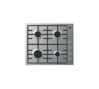 Hoover H-HOB 300 Gas Hob, 4 Burners, Dishwasher Safe Wire Grids, Lateral Knobs, Stainless Steel, 8x59x59 cm - HHW6LK3X