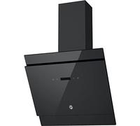 Hoover H-Hood 500 HDG6DCK3B 60cm Angled Chimney Cooker Hood, Boost function, Black glass