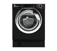 Hoover H-Wash 300 Lite 9kg Integrated Washing Machine - 1400rpm Steam C-Rated Black