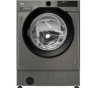 Hoover, H-Wash 400 Integrated Washing Machine, 9 Kg Wash Capacity, 1600 RPM, A-30 percent Rated, hOn App Connectivity, Steam Care Pro Cycle, Anthracite and Black, 60x53x82 cm - BH4S69M6DB9RJ-80