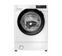 Hoover H-WASH 400 Integrated Washing Machine, 9kg, White & Black, A-30%