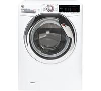 Hoover H-WASH H3DS4965TACE-80 9+6Kg 1400 Rpm Washer Dryer, Sensor Drying, White with Chrome Door, 31010707