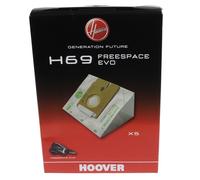 HOOVER H69 Freespace Evo Vacuum Cleaner Disposable Dust Bags 5 GENUINE 35601053