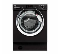 Hoover 8kg 1400rpm Integrated Washing Machine - Black with chrome door