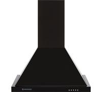 Hoover HCE160N Built In 60cm 3 Speeds Chimney Cooker Hood Black