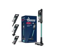 Hoover HF1 Max Cordless Vacuum Cleaner Anti Hair Wrap 200W, 50-min Runtime Rechargeable, 3 Speeds, Double Edge Cleaning, LED Headlight, HEPA Fliter, Crevice Tool & Motorised Pet Tool [HF1M10P]