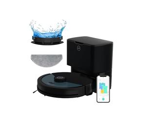 Hoover HG4 Hydro Pro Robot Vacuum & Mopping Cleaner, Up to 4000Pa Suction, Laser Navigation, Wi-Fi, Self-Emptying and Charging Base, Obstacle Sensor, Customisable Home Map [HG450HP]