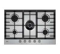 Hoover HGH75WC3X - Stainless Steel 75cm Gas Hob - 5 Burners - 4kW Wok Burner
