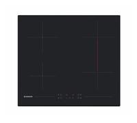 Hoover HH64BVT 60 cm Ceramic Hob, 4 zones, bridge zone, front touch control, electronic timer, colour serigraphy, 10 power level, bevelled front edge, Black Glass, 5 x 59 x 52 cm