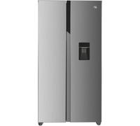 Hoover H-FRIDGE 500 MAXI Freestanding American Fridge Freezer with Water Dispenser, Side by Side, Total No Frost Technology, E Class, 532L Total Capacity, Inox, 91x67x177 cm - HHSBSO6174XWDK-1
