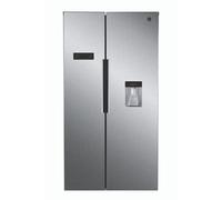 Hoover Hhsbso6174Xwdk American Style Freestanding Frost Free Fridge Freezer - Stainless Steel Silver Effect