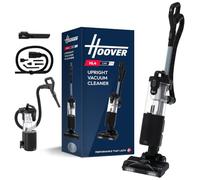 Hoover HL4 Upright Vacuum Cleaners 850W Lift-Away, Anti-Hair Wrap, Anti-Allergy with LED Headlights, 2.5L Bin, 7.6m Cord, Crevice Tool and Car Tool Black/Grey HL420HMC