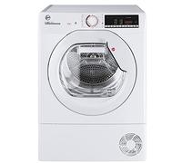 Hoover HLE H8A2TE-S Heat Pump Dryer / 8 kg/Smart Operation with NFC Technology/AquaVision Condensation Water Tank with Optical Fill Indicator Directly in Porthole/Symbol Panel