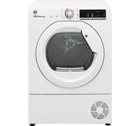 Hoover HLEC10TG80 10Kg Freestanding Condenser Tumble Dryer, WIFI enabled, Sensor Dry, 14 Programmes, White with Chrome door