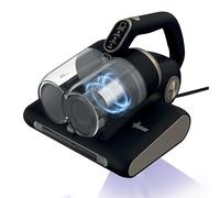 Hoover HMC520 Mattress Vacuum Cleaner with UV Light - 4 in 1 Handheld Dust Mite Vacuum Cleaner for beds and sofas - Dust Sensor, Mite Removal, UV-C Light, Black & Gold