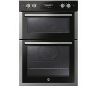 Hoover H-OVEN 300 Built-in Double Oven, 40L, Stainless Steel, A Class | Hydrolytic, Integrated, 88.5x59.5x56.8cm, HO9DC3UB308BI