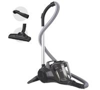 Hoover HP1 Powerful Cylinder Vacuum Cleaner - Bagless, Small, Lightweight, Corded with Washable EPA Filter, Large 2L Bin Capacity, Onboard Accessories, 7.5m Working Radius, 700w [HP105HM]