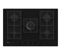 Hoover HVG74WC5B H-HOB 500 Built In 74cm 5 Burners Black Gas Hob
