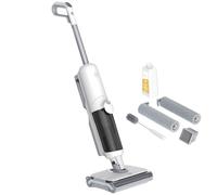 Hoover HW500 Cordless Vacuum Cleaner, Dry and Wet, Long Battery Life, Double Roller, Digital LED Screen, Intelligent Sensor Dirt Detector, Self-Cleaning Function, 500ml Detergent Included