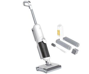 Hoover HW500 Cordless Vacuum Cleaner, Dry and Wet, Long Battery Life, Double Roller, Digital LED Screen, Intelligent Sensor Dirt Detector, Self-Cleaning Function, 500ml Detergent Included