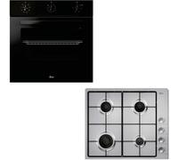HOOVER Collection 3 Electric Single Oven & Gas Hob Bundle - Black, Black