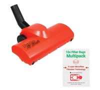 Hoover Turbo Brush and Dust Bag- Universal Red Replacement for Numatic/Hetty//James/Basil/Charles/George and Henry Airo Brush Head - Best Tool for Carpet Cleaning.