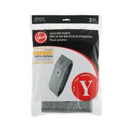 Hoover Type Y Pleated Carbon HEPA Bag Replacement for Upright Vacuum Cleaner, 2 Pack, AH10165, Gray
