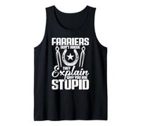 Hooves Horse Lover Equine Hoof Trimming Don't Argue Farrier Tank Top