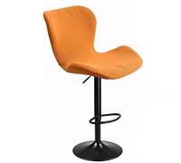 Hoowarm Curved Bar/Kitchen Swivel Stools Slipcovers with Backrest Stretch Modern High Bar/Counter Chair Cover, for Short Dining Chair Back Chair Breakfast Barstools Chair (Color : B, Size : 1PCS)
