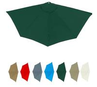 Hoowarm Half Parasol Replacement Cover 5 Arms，Outdoor Garden Waterproof Umbrella Replacement Fabric，2.7m 3.0m Patio Parasol Umbrella Canopy for Backyard Garden Market Beach(D,5Ribs:270cm)