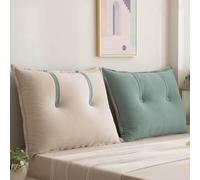 Hoowarm Large Headboard Pillows Couch Reading Back Cushions Pillows Soft Comfort Lumbar Support Pillow Daybed Headboard Rest Backrest Cushion Wall Pillow for Queen/King/Twin/Full(E,90x60x15cm1pc)