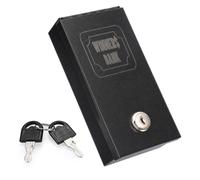 Hoowen Metal Box for Gambler, Winners Bank Casino Box with Slot and Key | Portable Cash Box with 2 Keys, Gambling Lock Box Safe Box for Money Saving, Go Home Gamblers Gifts, Large, Black