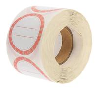 HOOWIFFY 1 Roll 500 Sheets Handwriting Label Stickers Coated Paper Stickers Blank Food Labels Convenient Writable Kitchen Can Be Written for Home and Office Use