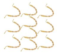 HOOWIFFY 10 Pcs Rattan U-Shape Teapot Handle Grip Replacement for Ceramic Or Pottery Tea Pots, Heat Resistant and Elegant Design, Accessory for Offices and Tea Rooms