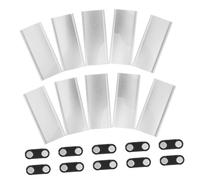 HOOWIFFY 10 Sets Magnetic Name Badge Backs with Strong Magnets and Aluminium Alloy Material, Pullout Design for Quick Replacement, Bulk Distribution Ready, Suitable for Hospital and Formal
