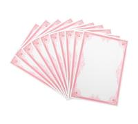 HOOWIFFY 10 Sheets A4 Red Blank Certificate Paper for Academic Awards Graduation Diplomas Printable Student Certificates Inner Paper for Office and School Use