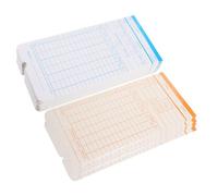 HOOWIFFY 100 Sheets Office Attendance Time Cards Paper Thick Paper Double-Sided Easy to Write Suitable for Kinds of Pens Simple Elegant Design Gift for Family and Friends in The New Year