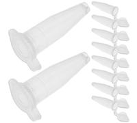 HOOWIFFY 1000pcs 0.2ml Plastic Centrifuge Test Tubes, Mini Sample Vials for Laboratory Storage and Experiments, Microcentrifuge Tubes for Scientific Use