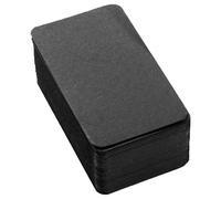 HOOWIFFY 100pcs Blank Paper Business Cards Mini Note Cards Black Cardstock Portable Enhance Language Skills Learning and Memorization for Parents and Students