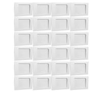 HOOWIFFY 100pcs White Paper Card Packaging Box with Windowed Envelopes, Fit Design and Reusable Sleeve Structure, for Gift Cards and Photos, Suitable for Travel Memories and Markets