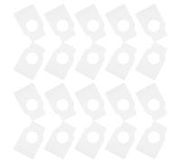 HOOWIFFY 100pcs White PVC Wine Bottle Tags Double Side Blank Hanging Labels Reusable Lightweight Information Tags for Cellar and DIY Wine Bottle Organisation