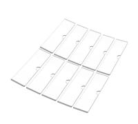 HOOWIFFY 10pcs Acrylic Wall Nameplate Holder with Double-sided Adhesive Tape, High Transparency Sign Frame, Simple Wiping Design, 2x8 Inch Dimensions, for Indoor Educational and Office Use