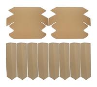 HOOWIFFY 10pcs Kraft Paper Triangle Mailing Tubes for Packaging and Moving, Environmentally Sustainable Portable Triangular Poster Storage Boxes for Wine and Artwork