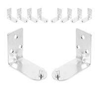 HOOWIFFY 10pcs Metal Fire Extinguisher Mounted L Shaped Iron Brackets Sturdy Design Fire Extinguisher Rack Wall Mount Holder for 2-4 Kg Firefighting Accessories