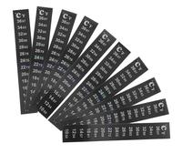 HOOWIFFY 10Pcs Thermometer Strip Fish Tank Aquarium Temperature 10-36℃ Adhesive PET Self-Adhesive Design Reading Brewing Fermentation
