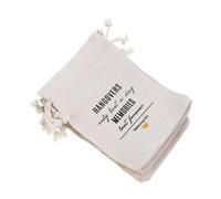 HOOWIFFY 10pcs White Drawstring Bags 13x18cm Hangover Pouches Wedding Favours for Bridal Shower Bachelor Party Emergency Kit Fabric Party Bags