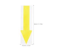 HOOWIFFY 10pcs Yellow Arrow Sticker Self-adhesive Directional Decals for Wall Paint and Floor Tile Surfaces, Waterproof Paper Material with Detachable and Tool-free Mounting Features,