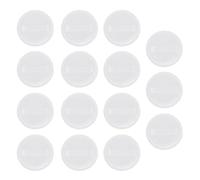 HOOWIFFY 15pcs Powder Applicators Face Makeup Sponge 6cm Diameter Pure Cotton Skin Friendly Comfortable to Use Woman for Home Daily Life
