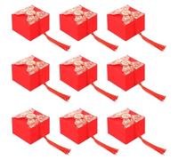 HOOWIFFY 15pcs Red Paper Tassel Candy Boxes for Wedding Party Decor, Creative and Decorative Treat Boxes, Stylish and Not Easy to Deform Sweet and Chocolate Packaging
