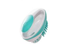 HOOWIFFY 1pc Pet Bathing Massage Brush for Dogs and Cats Soft Grooming Scrubber with Shampoo Dispenser Gentle Skin Care and Bubble Cleaning Suitable for Small to Medium Pets Green